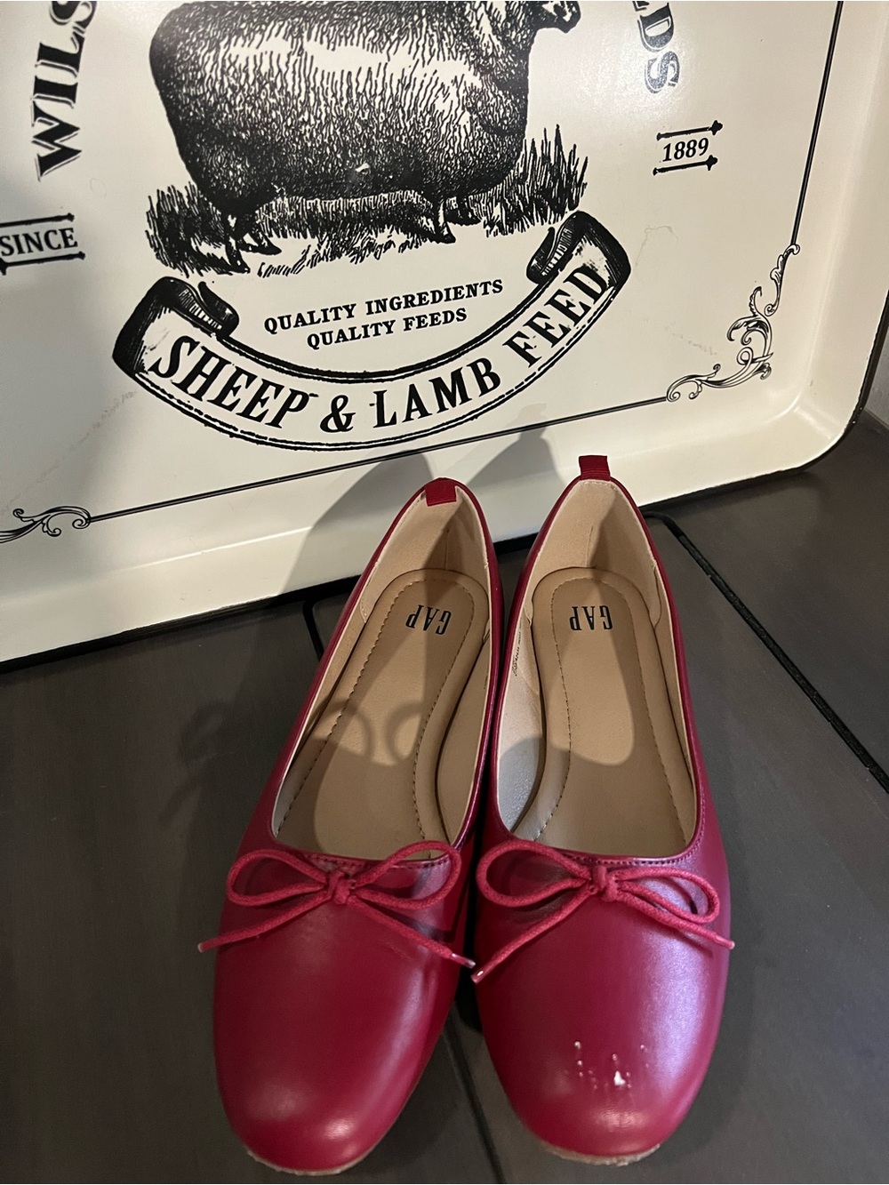 GAP Red Bow Ballet Flats